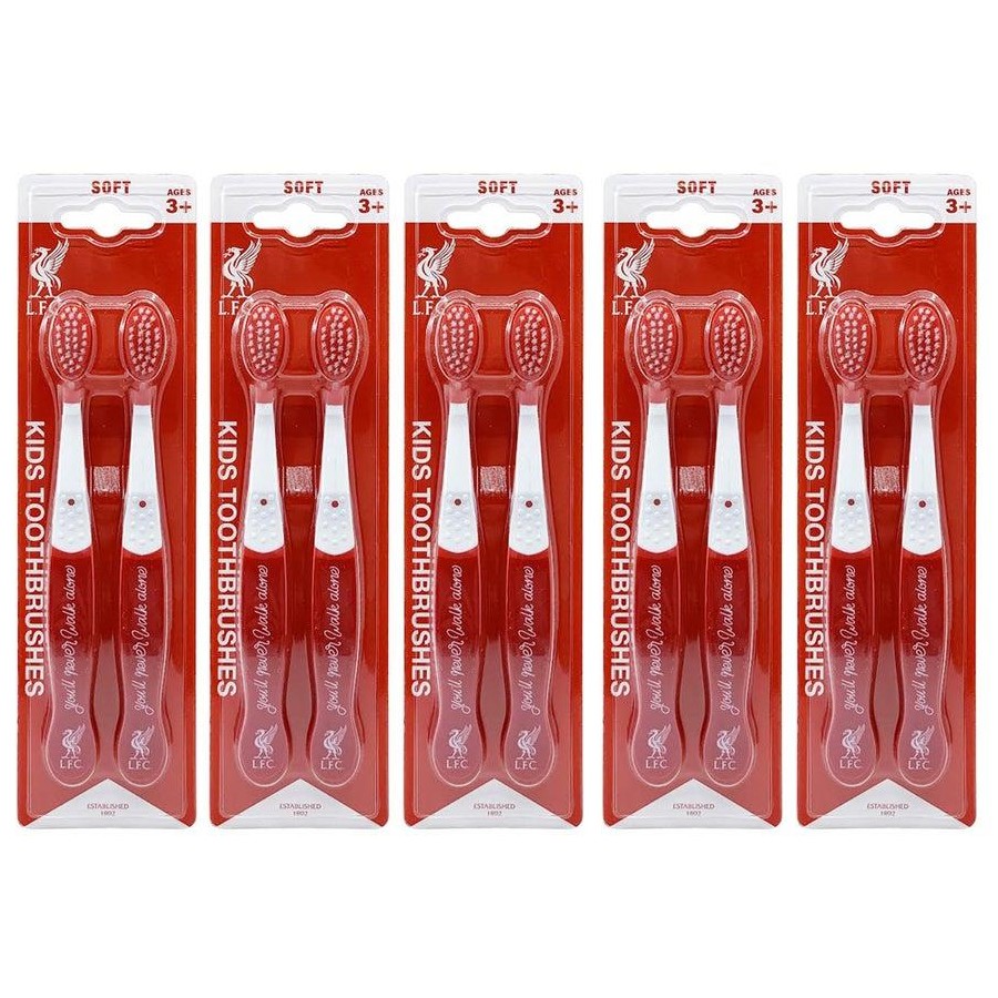 10pc EPL Liverpool F.C. Soft Bristle Toothbrush Dental Teeth Oral Care Kids 3+