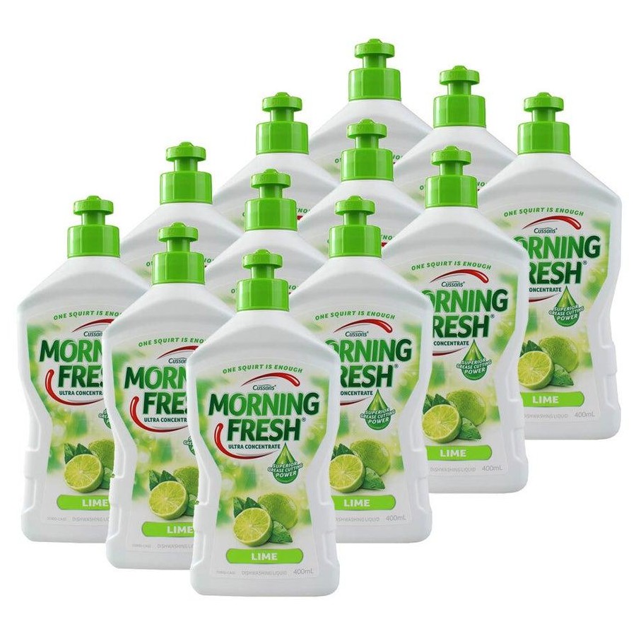 12x Morning Fresh 400ml Dishwashing Liquid Ultra Concentrate Dish Cleaning Lime
