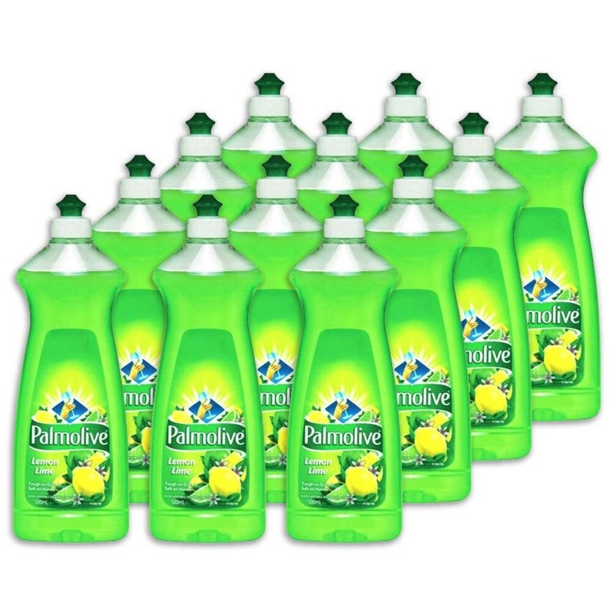 12x Palmolive 500ml Lemon Lime Dishwashing Liquid Detergent Wash Dishes Glass
