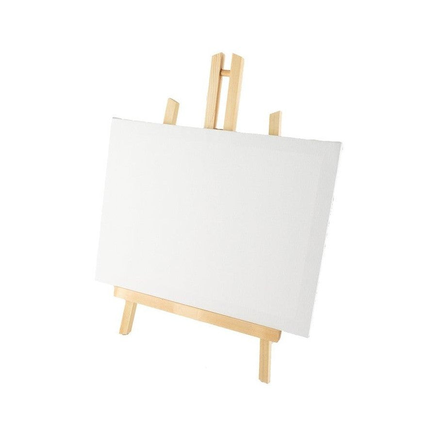12x Art Boxd 7cm Square Small Stretched Canvas 280gsm Painting w/ Wooden Easel