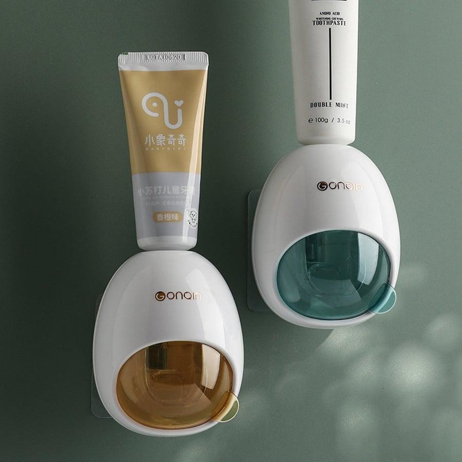 2-Pack Wall-mounted Punch-free Automatic Toothpaste Dispenser