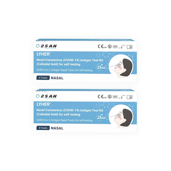 2San Lyher Covid Rapid Antigen Tests 5 Pack x 2