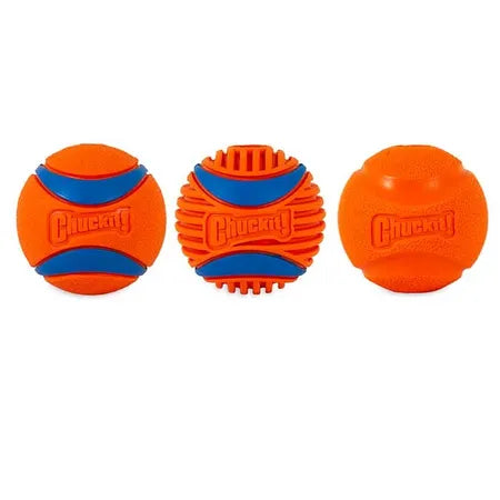 Chuckit Fetch Medley Gen3 Dog Toy Orange Medium 3 Pack