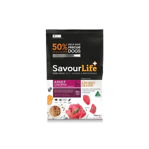 SavourLife Ancient Grain Large Breed Roo Adult Dog Food 20kg