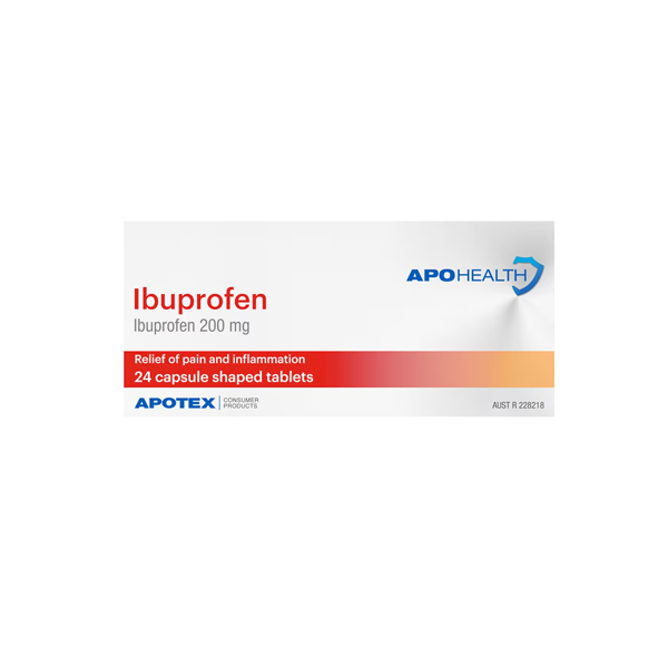 APOHEALTH Ibuprofen 200mg Pain Relief 24 Tablets