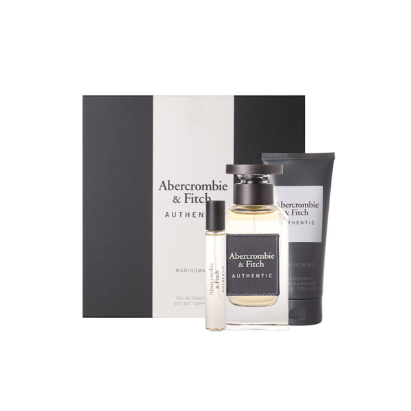 Abercrombie & Fitch Authentic For Him Eau De Toilette 100ml 3 Piece Set