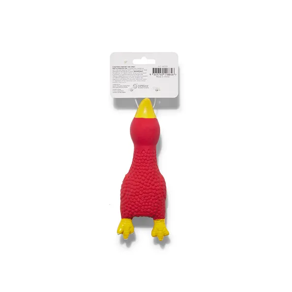 All Day Dog Toy Latex Red Chicken 16.5cm