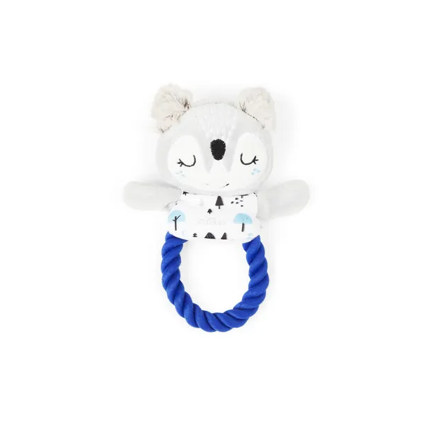 All Day Fox Rope Ring Puppy Toy