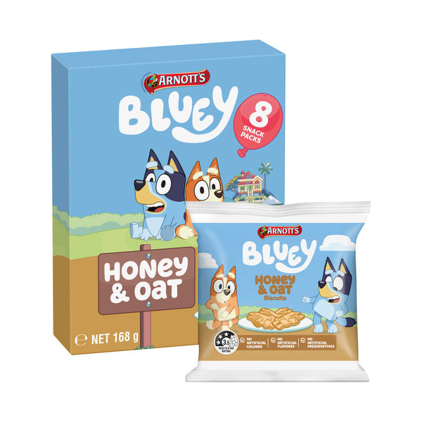 Arnott's Multipack Bluey Honey Oat Biscuits | 168g
