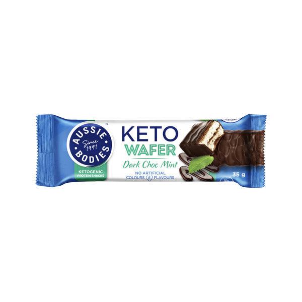 Aussie Bodies Keto Wafer Dark Choc Mint | 35g