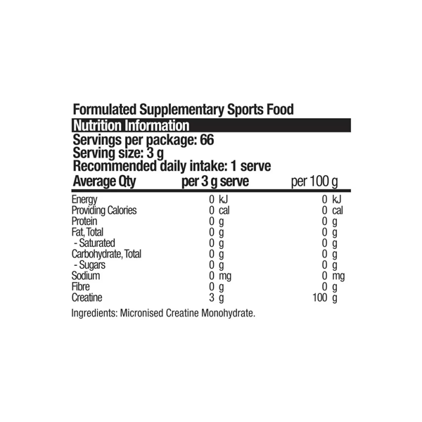 BSc Body Science Pure Creatine 200g