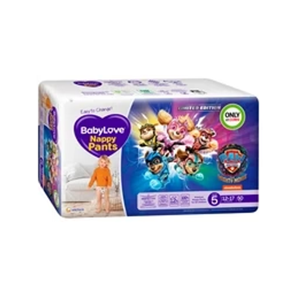 Babylove Nappy Pants Size 5 (12-17Kg) | 50 pack