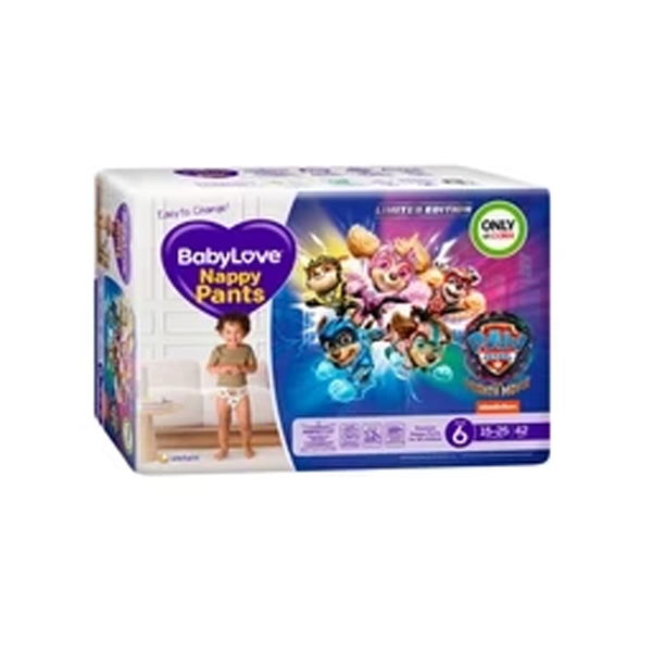 Babylove Nappy Pants Size 6 (15-25Kg) | 42 pack