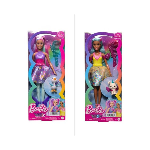 Barbie A Touch of Magic Dolls with Fairytale Outfits and Pets