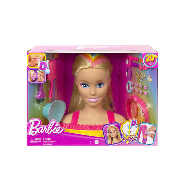 Barbie Deluxe Styling Head with Colour Reveal Accessories