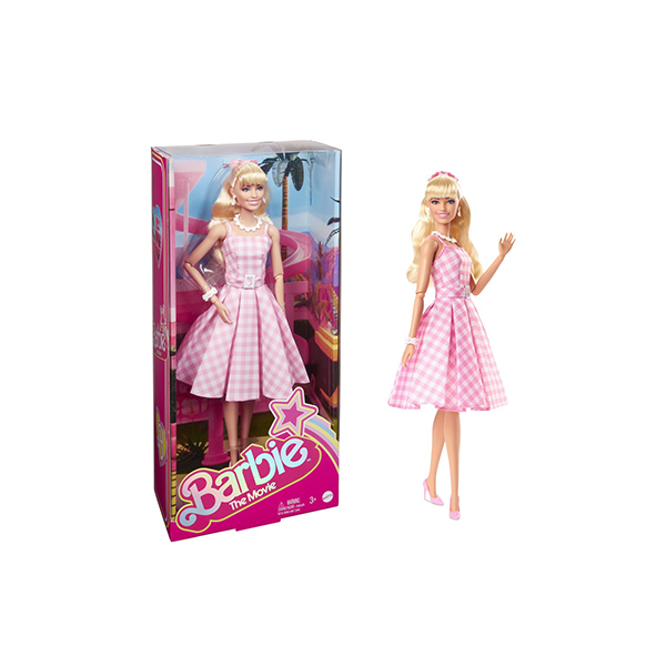 Barbie popular the movie doll pink gingham dress