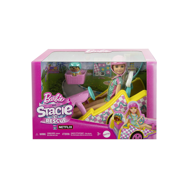 Barbie Stacie Racer Doll with Go-Kart Toy Car