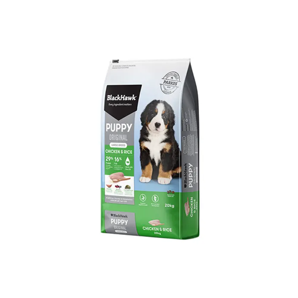 Black Hawk Chicken & Rice Large Puppy Food 20kg