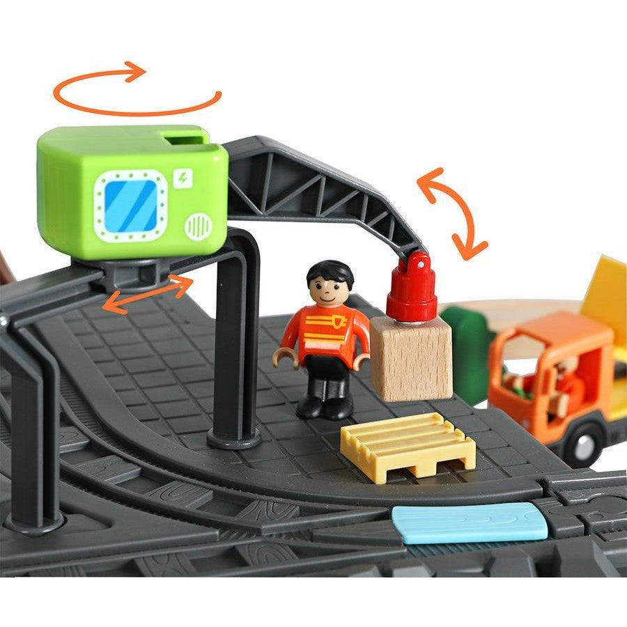 Bopeep Toy Train Set Track DIY Wooden Thomas Miniature Magnetic Trains Xmas Gift