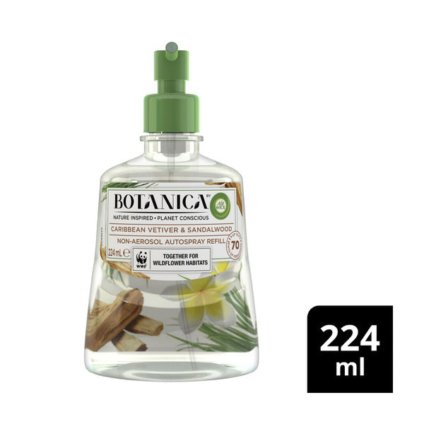 Botanica By Air Wick Caribbean Vetiver & Sandalwood Automatic Spray Refill | 224mL