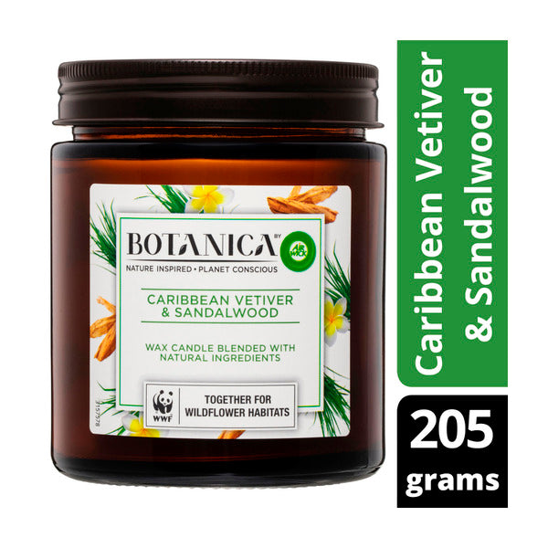 Botanica Caribbean Vetiver & Sandalwood Candle | 1 each
