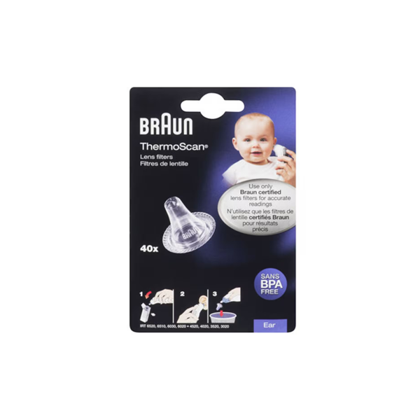 Braun ThermoScan Lens Filters 40 Pack