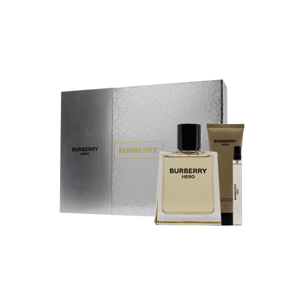 Burberry Hero Eau De Toillette 100ml 3 Piece Set