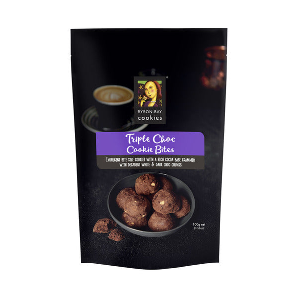 Byron Bay Cookie Triple Choc Bites Pouch | 100g