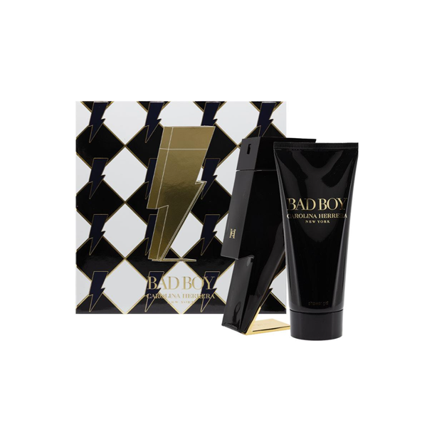 Carolina Herrera Bad Boy Eau De Toilette 100ml & Shower Gel 2 Piece Set