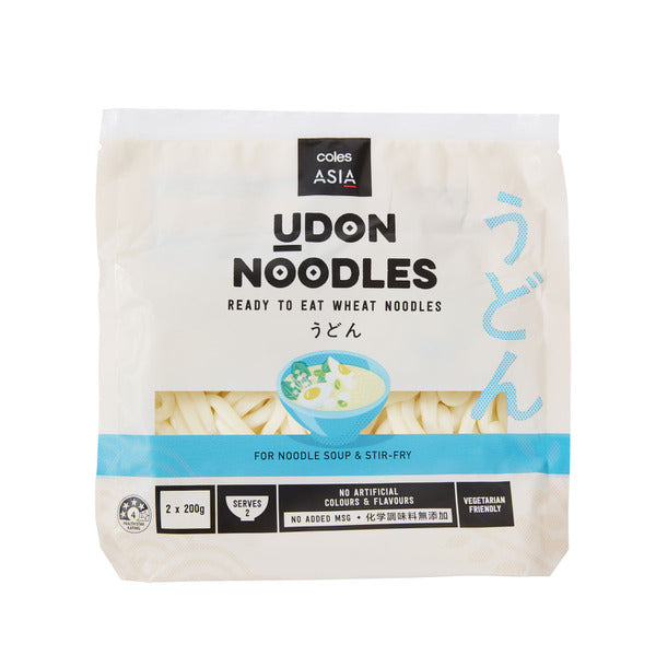 Coles Asia Udon Noodles 400g Shop & Dispatch
