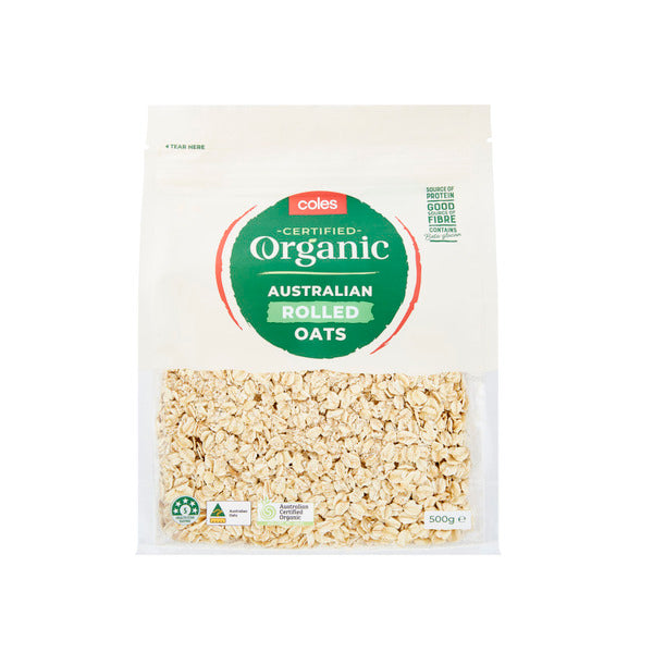 Coles Organic Rolled Oats 500g Shop & Dispatch