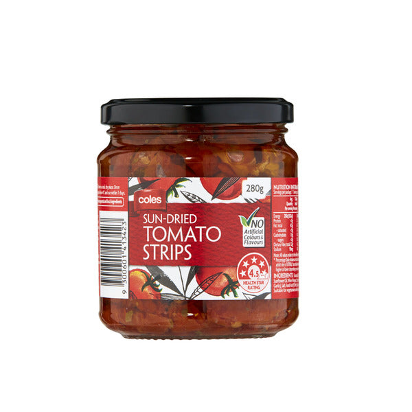 Coles Sun-Dried Tomato Strips | 280g