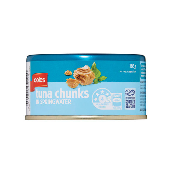 Coles Tuna Chunks In Springwater | 185g