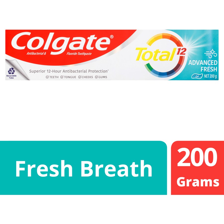 Colgate Total Advanced Fresh Gel Antibacterial Toothpaste 200g