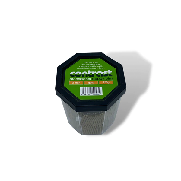 Contrast Bobby Pins Gold 2inch 220g