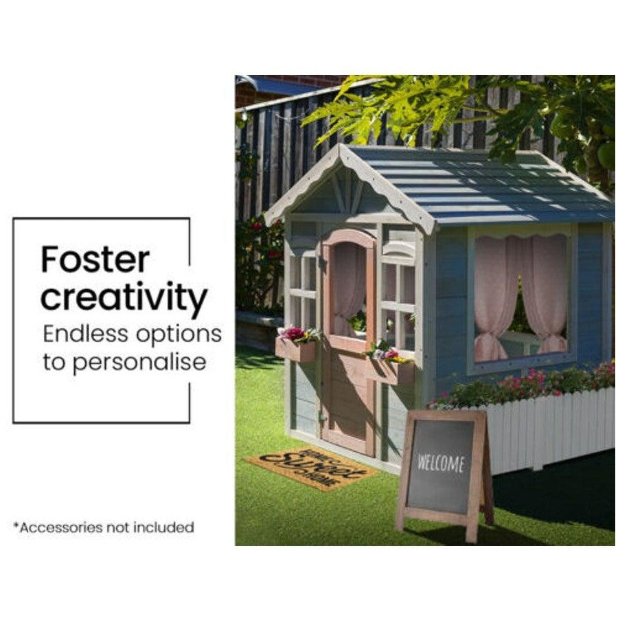Cottage Style Wooden Childrens Playhouse