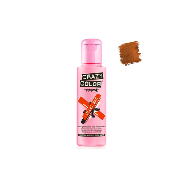 Crazy Color Semi Permanent Coral Red #057 100ml