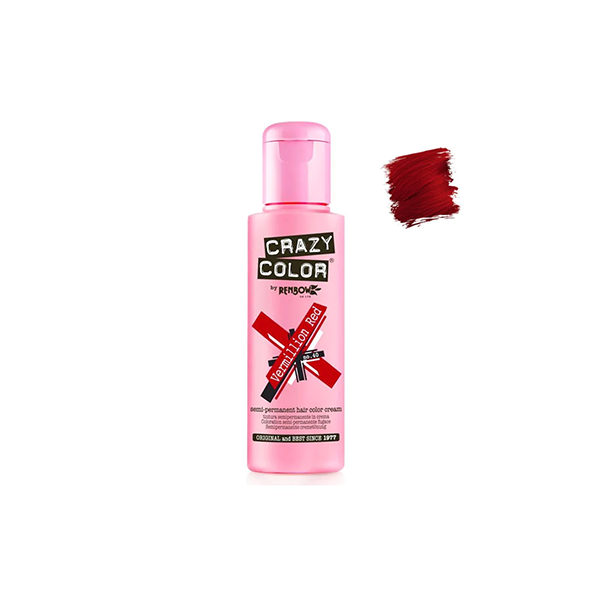 Crazy Color Semi Permanent Vermillion Red #040 100ml
