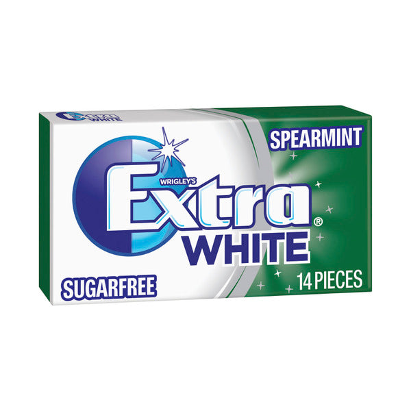 Extra White Spearmint Sugar Free Envelope Chewing Gum | 27g