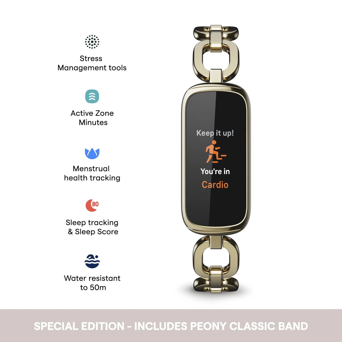 Fitbit Luxe Special Edition (Peony/Soft Gold)