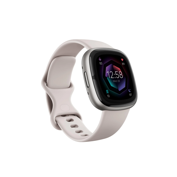 Fitbit Sense 2 (Lunar White/Platinum Aluminium)