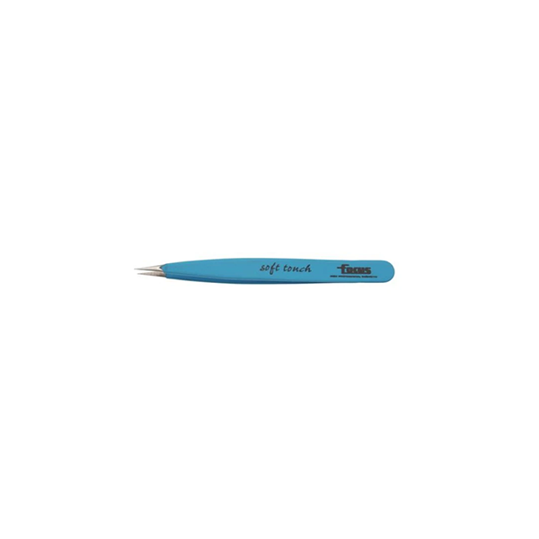Focus Pointed Soft Touch Tweezer - Light Blue