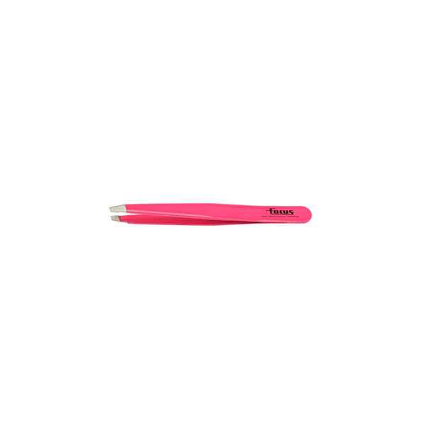 Focus Slanted Tweezer - Fluro Flame