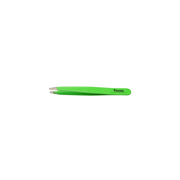 Focus Slanted Tweezer Fluro Green