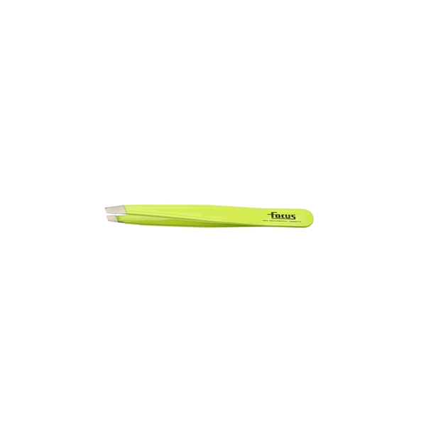 Focus Slanted Tweezer Fluro Yellow