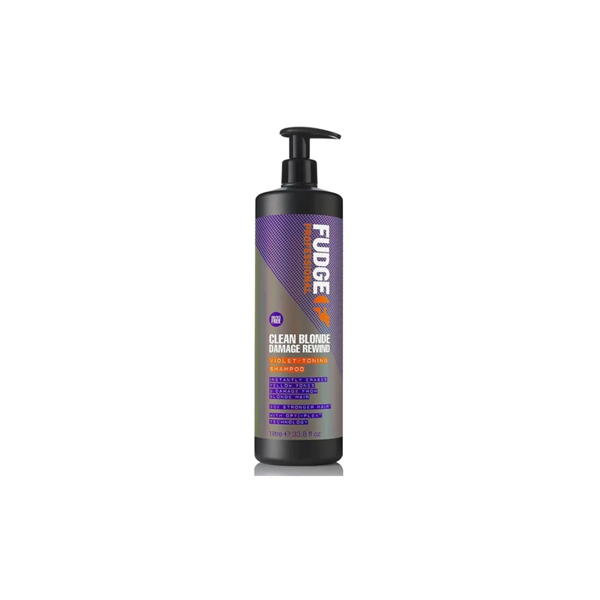 Fudge Clean Blonde Damage Rewind Violet Toning Shampoo 1 Litre