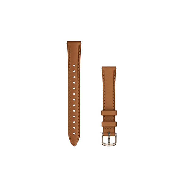Garmin Lily® 2 Accessory Band, Leather, Cream Gold/Tan