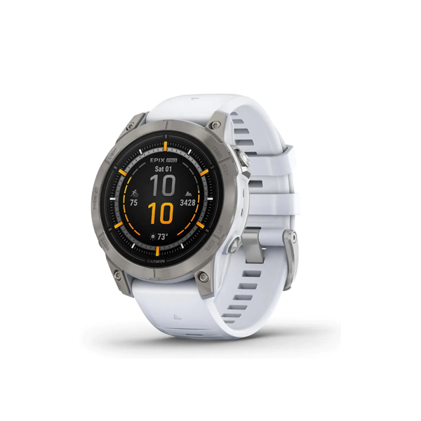 Garmin epix ™ Pro (Gen 2) Sapphire Edition 47mm Titanium with Whitestone Band