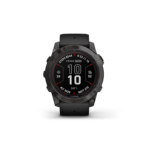 Garmin fenix® 7X Pro Sapphire Solar Edition Carbon Grey Titanium with Black Band