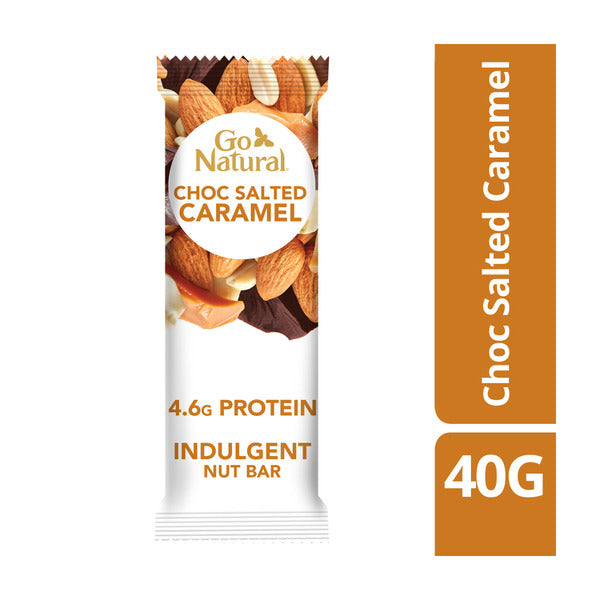 Go Natural Choc Salted Caramel Bar | 40g